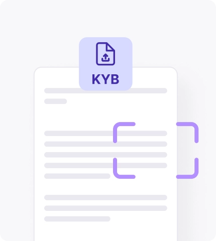 Electronic signature and identity verification KYB